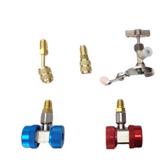 Manometer z armaturo za testiranje klimatskih naprav