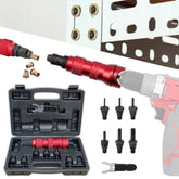 Kovinski adapter za sveder - izvijač za zakovice M3 - M10