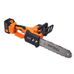 Kompaktna Aku Žaga | 2x 21V 4Ah + 2 meča in 2 verigi