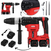 Aku udarna bušilica bez četkica - 42V 10J | 2× 4Ah baterije