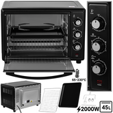 Električna pećnica 45L 2000W s roštiljem i roštilj-ražnjem