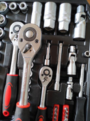 KRAFT pro+ set nasadnih ključev 172 kosov (1/4" - 3/8" - 1/2")