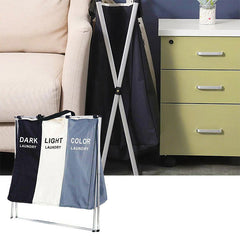 Košara za perilo s tremi prekati