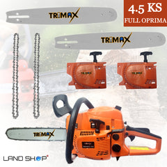 Motorna žaga Trimax močna 4,5KM z dvojno opremo