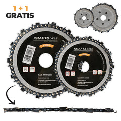 Verižna žaga za kotni brusilnik – 125 mm, 14 zob