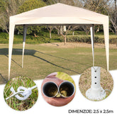 Kovinski paviljon Party | 2,5 x 2,5 m