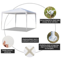 Kovinski paviljon Party | 2,5 x 2,5 m