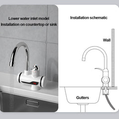 Slavina sa ugrađenim grijačem za zid ili sudoper