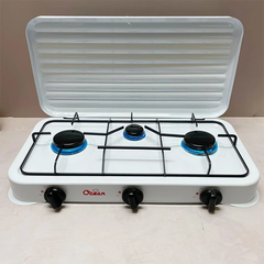 Plinska plošča za kuhanje s 3 gorilniki