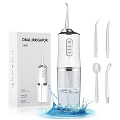 Brezžična polnilna naprava za izpiranje zob in dlesni