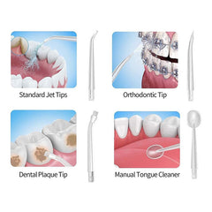Brezžična polnilna naprava za izpiranje zob in dlesni