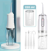 Brezžična polnilna naprava za izpiranje zob in dlesni