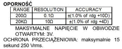 Univerzalni merilni digitalni multimeter s sponkami