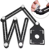 Šablona za vrtanje in pozicioniranje lukenj na plošči