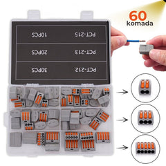 Set hitrih konektorjev za žice 60 kos.