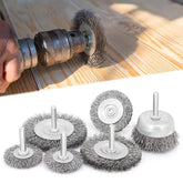 Set jeklenih ščetk za svedre 6 kos