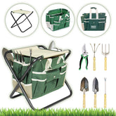 Zložljiv stol s torbo in kompletom vrtnega orodja