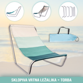 Sklopiva vrtna ležaljka + torba