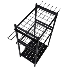 Stalak Za Vrtni Alat 81 x 43 x 30 cm Crni