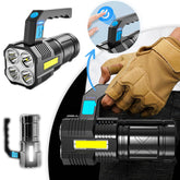 Taktična led svetilka 2v1 z baterijo za ponovno polnjenje