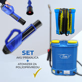 Trimax - kombo set Aku prskalica + Atomizer za poljoprivredu