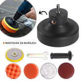 Večnamenska glava (nastavek za vrtalnik) za poliranje avtomobila