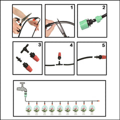 Vodni vrtni škropilnik | 10m - 10 šob