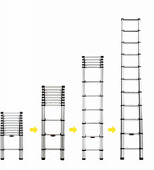 Teleskopska lestev 3,8 ALI 4,4M