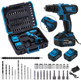 Akumulatorska bušilica–odvijač 21V 2Ah + set pribora