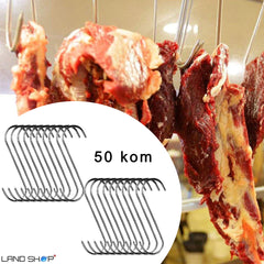 "S" kavelj za meso 50 kom