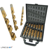 Komplet 99 svedrov za kovino HSS-Titan razvrščenih 1,5-10 mm