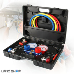 Manometer z armaturo za testiranje klimatskih naprav