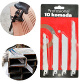 Komplet listov za sabljasto žago 10 kos