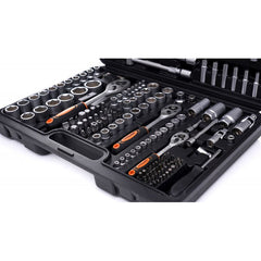 KRAFT pro+ set nasadnih ključev 172 kosov (1/4" - 3/8" - 1/2")