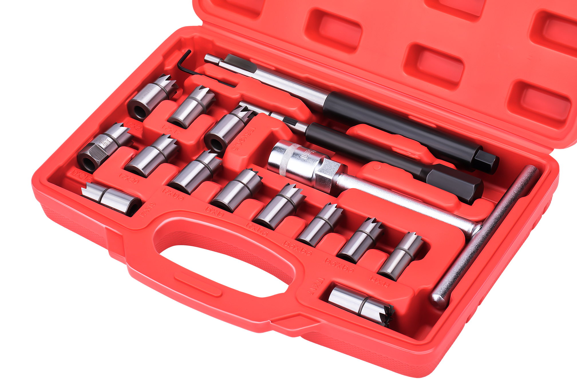 Set Freza za Čišćenje Gnijezda Injektora – 17 Dijelova