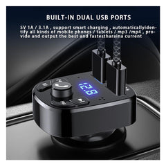 FM Transmiter za Auto s Bluetoothom, USB Punjačem i MP3 Playerom