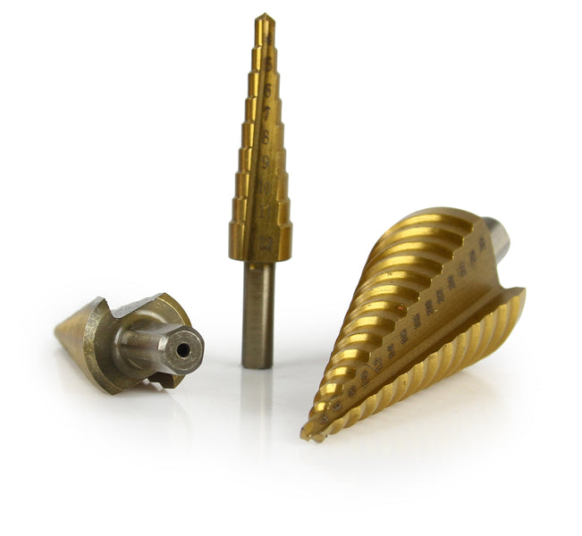 Komplet 6x HSS koničnih svedrov 4-30 mm + svedri