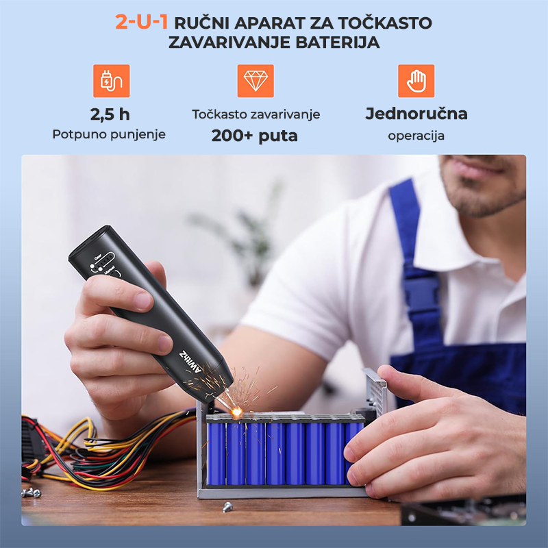 2v1 Ročni aparat za točkovno varjenje baterij
