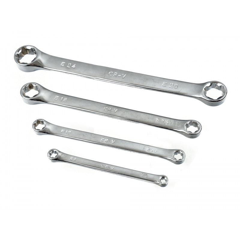 4-delni set nasadnih ključev Torx E6 - E24
