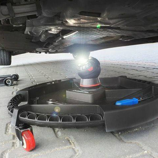 Delavniški pladenj 50 cm - voziček z magnetom LED 360