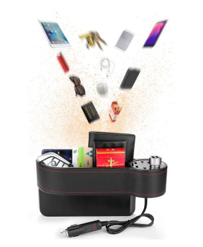 Avtomobilski organizator z 2 usb izhodoma