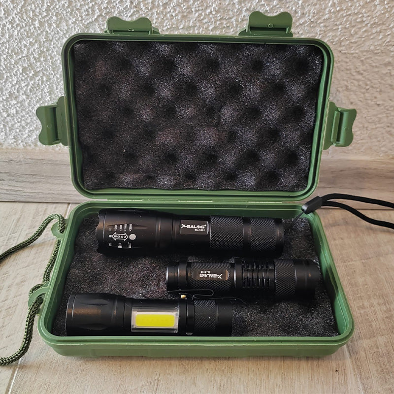 Komplet profesionalnih LED svetilk 3v1