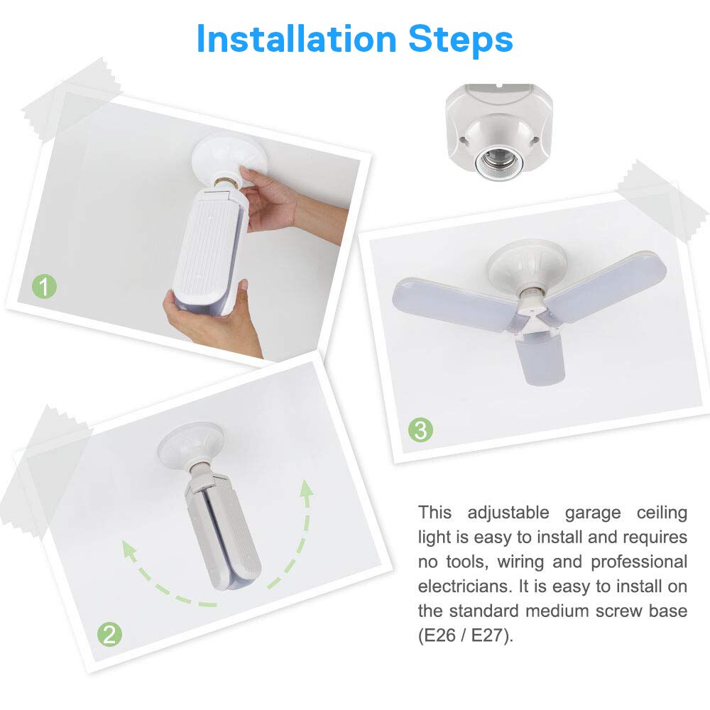 Led žarnica s 3 nastavljivimi led paneli 1+1 gratis