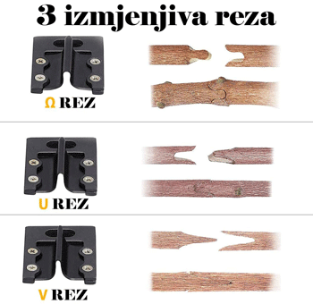 Profesionalne škarje za cepljenje + 3 podaljški