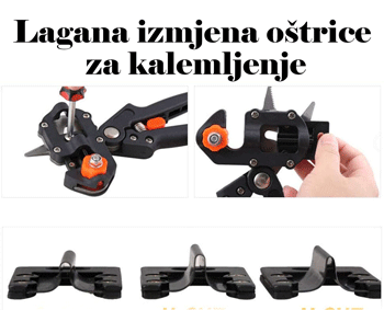 Profesionalne škarje za cepljenje + 3 podaljški