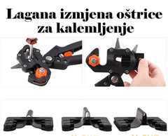 Profesionalne škarje za cepljenje + 3 podaljški