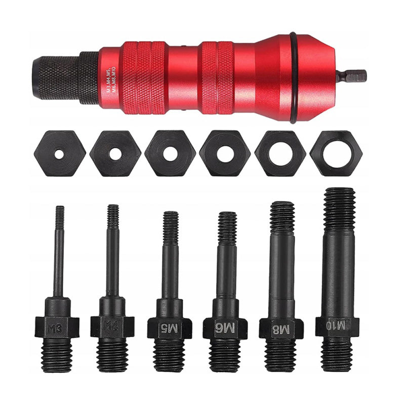 Kovinski adapter za sveder - izvijač za zakovice M3 - M10