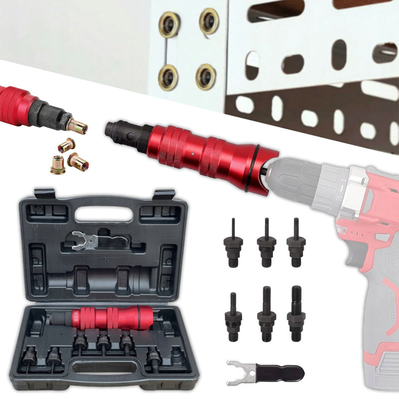 Kovinski adapter za sveder - izvijač za zakovice M3 - M10