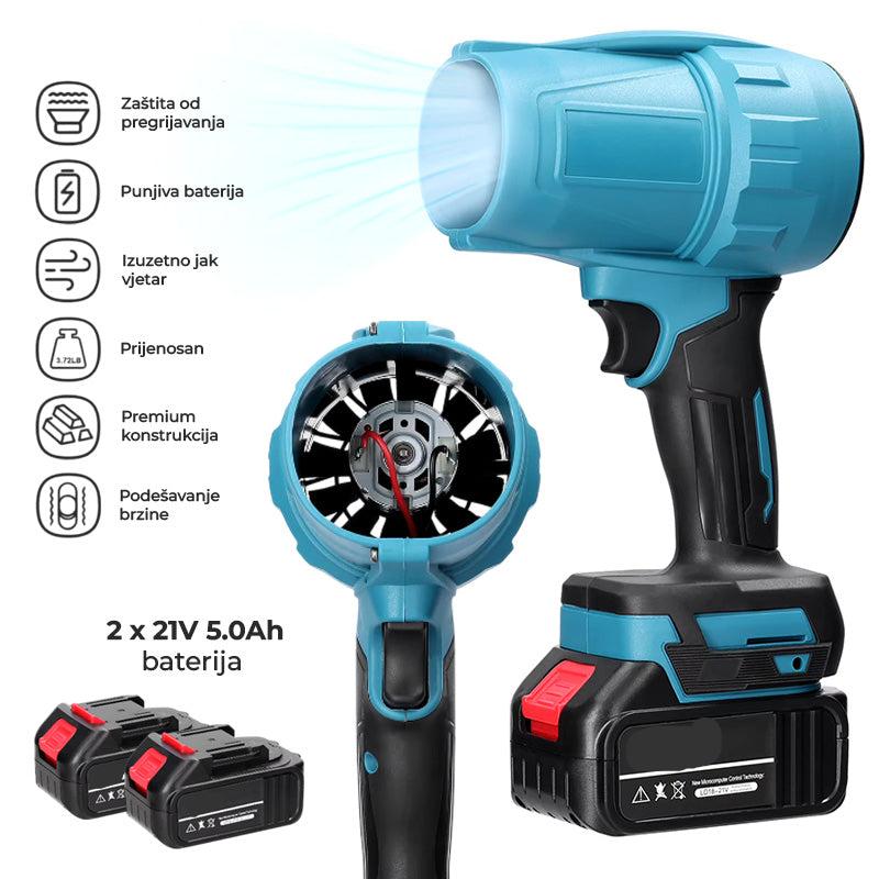 XXL Akumulatorski puhalnik 24Vx2 145Kmh