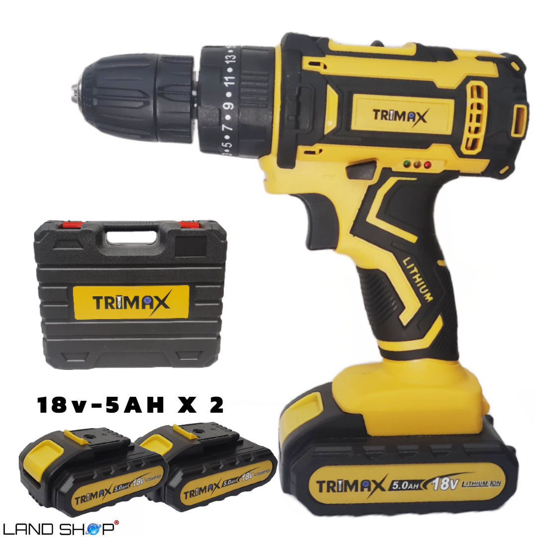 TRIMAX akumulatorski vrtalnik 18vx2 - 5AH